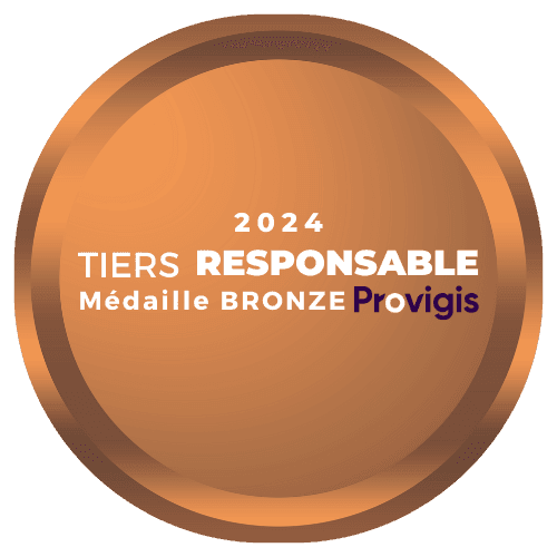 2024 bronze medal for Tiers Responsable awarded by Provigis.